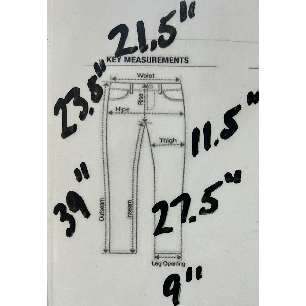 Levi's 505 Jeans Mens 40x30 Blue Regular Fit Straight Leg Dark Wash Denim (READ) - Picture 11 of 11